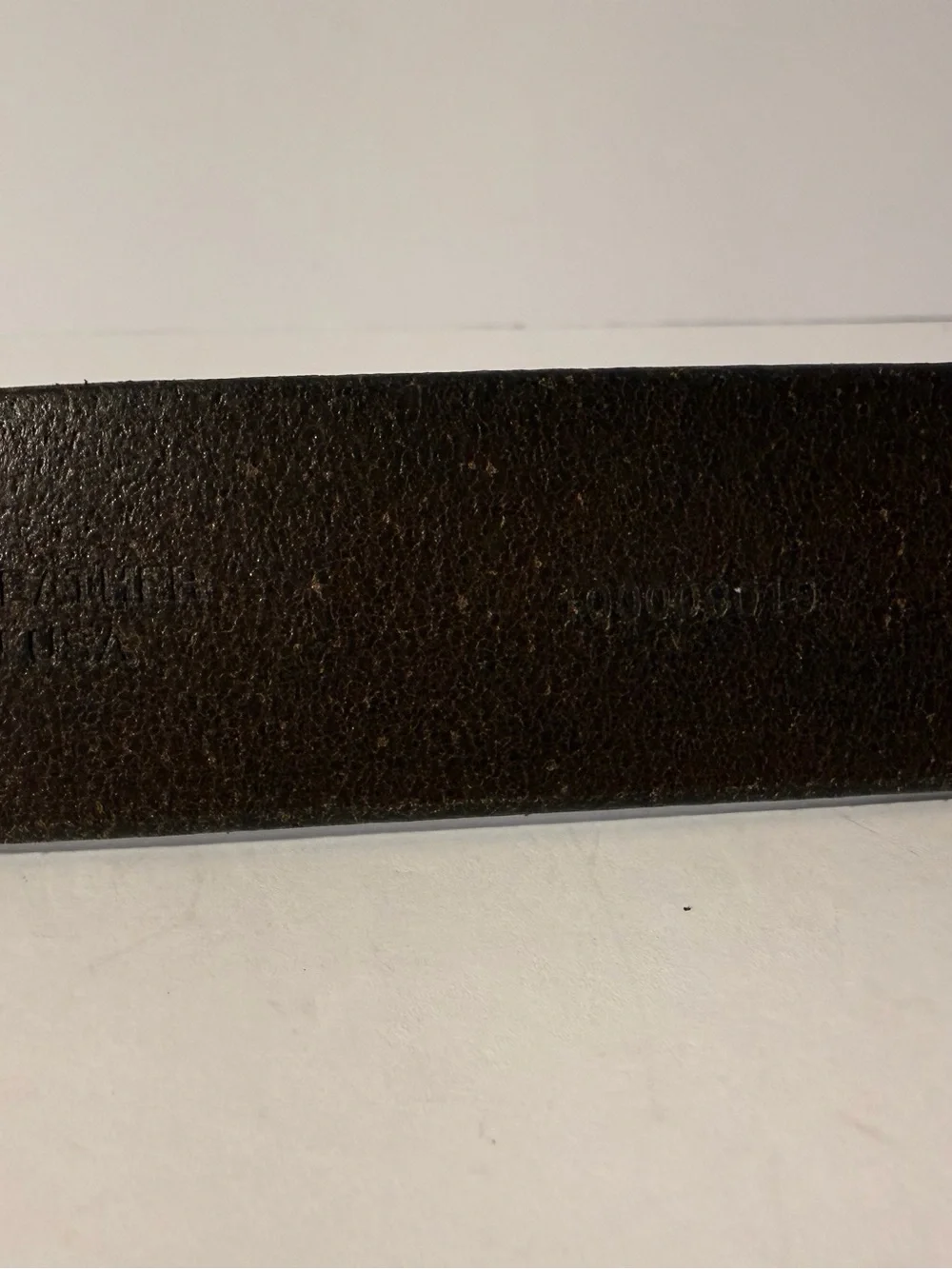 Vintage Made in USA Distressed Brown Leather Belt Size 40 Rugged Workwear